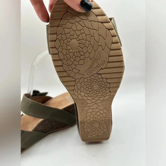 DANSKO "Susie" Sage Milled Nubuck Sandals Platform Shoe Open Toe Heel Sz 40 - Picture 10 of 10
